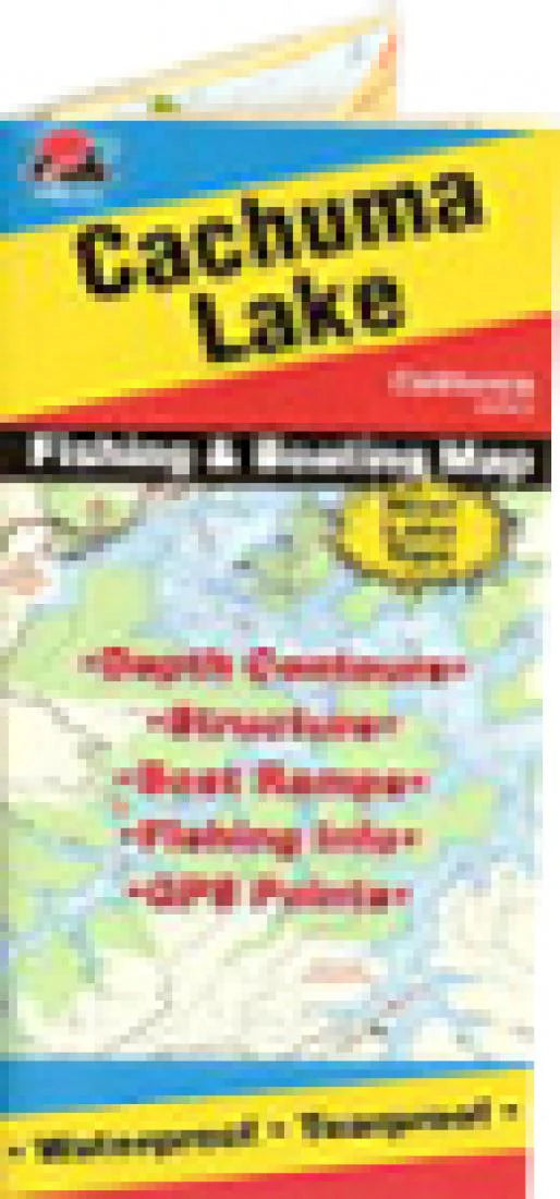 Cachuma Lake Fishing Map-A130