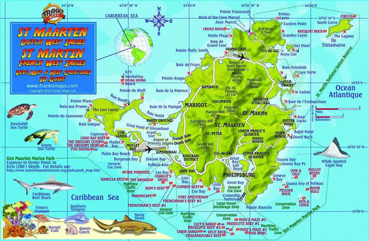 ST. MARTIN & ST. MAARTEN FISH CARD