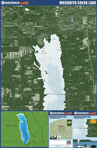 (OH) Mosquito Creek Lake fishing map