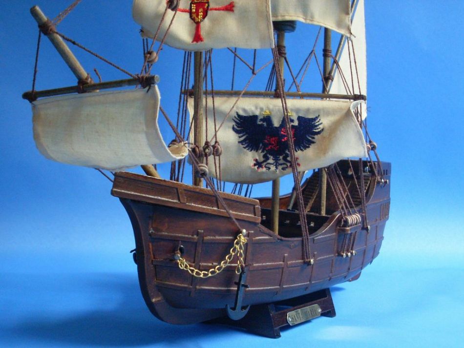 Santa Maria Limited Tall Model Ship 14"