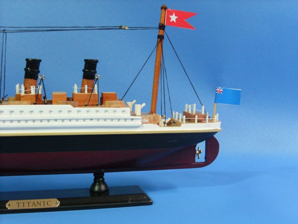 Wooden RMS Titanic Model Cruise Ship 14"