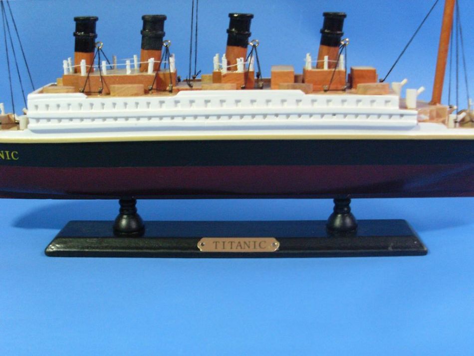 Wooden RMS Titanic Model Cruise Ship 14"