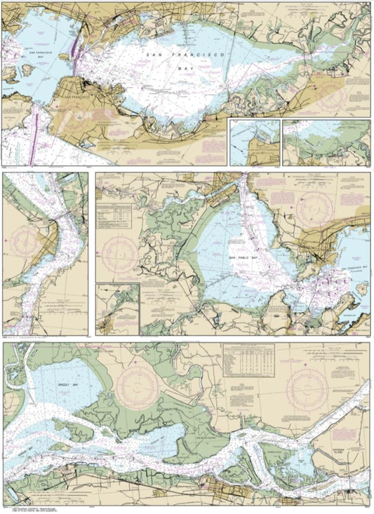 San Francisco Bay to Antioch (18652-36) by NOAA Nautical Chart