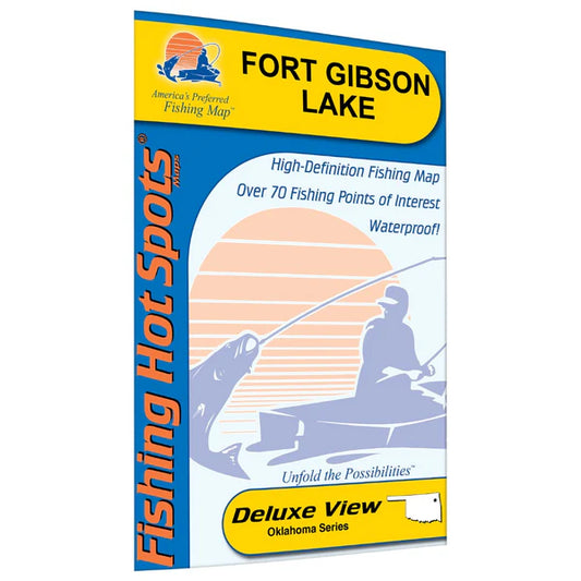 Fort Gibson Lake Fishing Map-A345