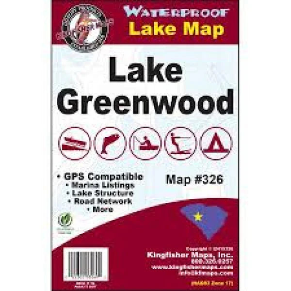 Lake Greenwood Fishing Map-326