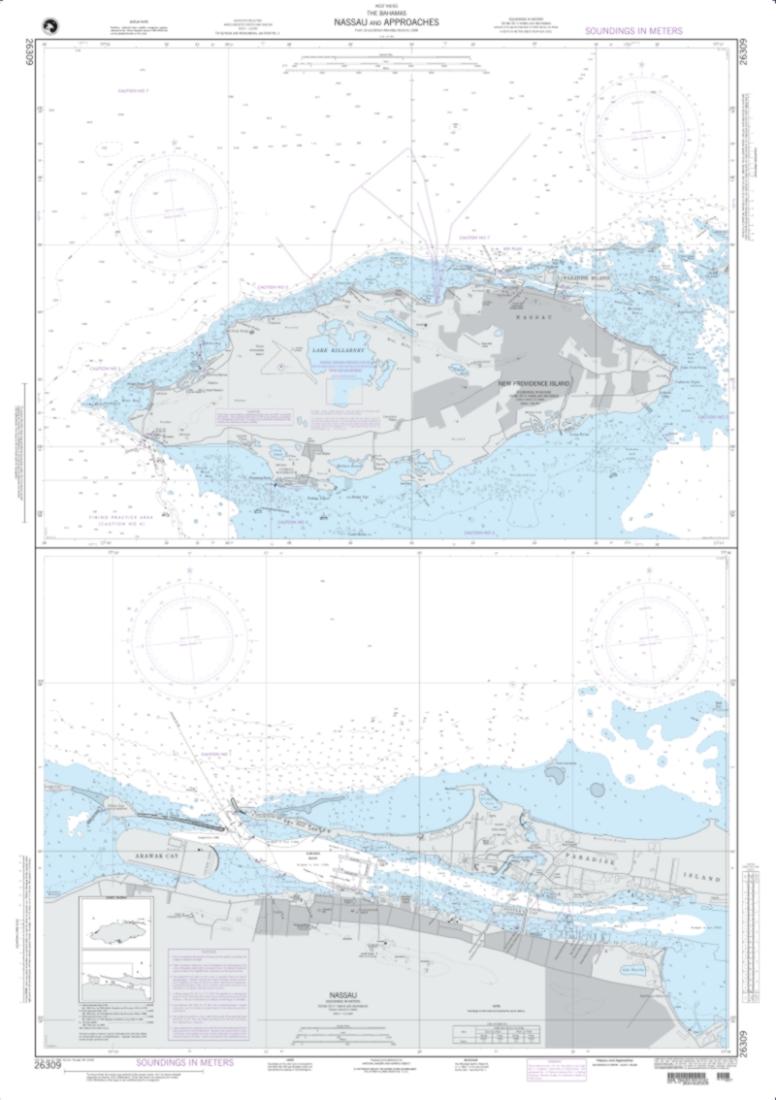 Nassau And Approaches (NGA-26309-27) by National Geospatial-Intelligence Agency