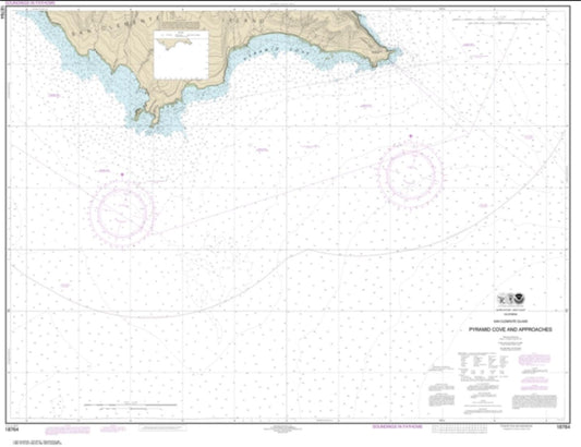 San Clemente Island Pyramid Cove and approaches (18764-10) by NOAA Nautical Chart