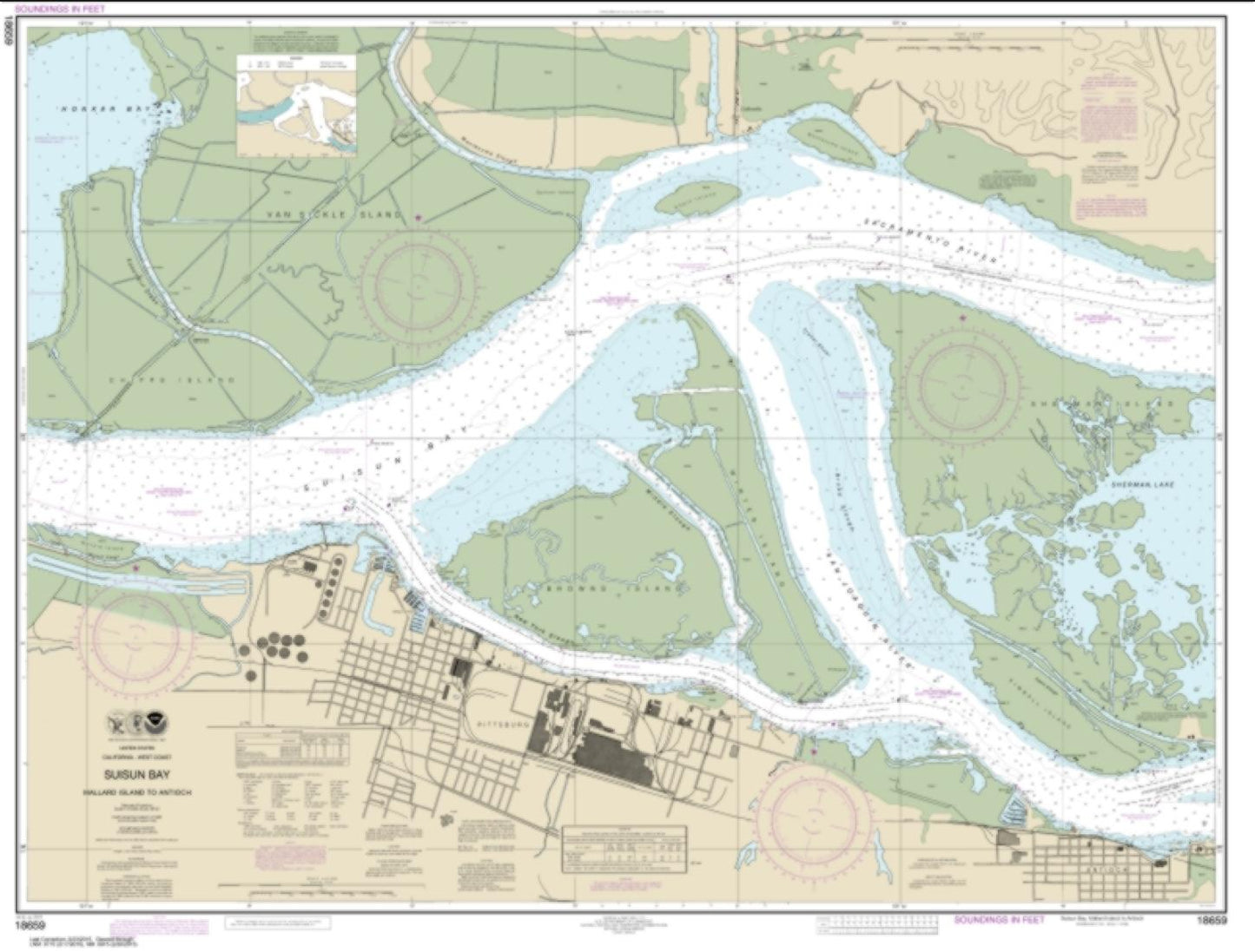 SUISUN BAY-Mallard Island to Antioch (18659-16) by NOAA
