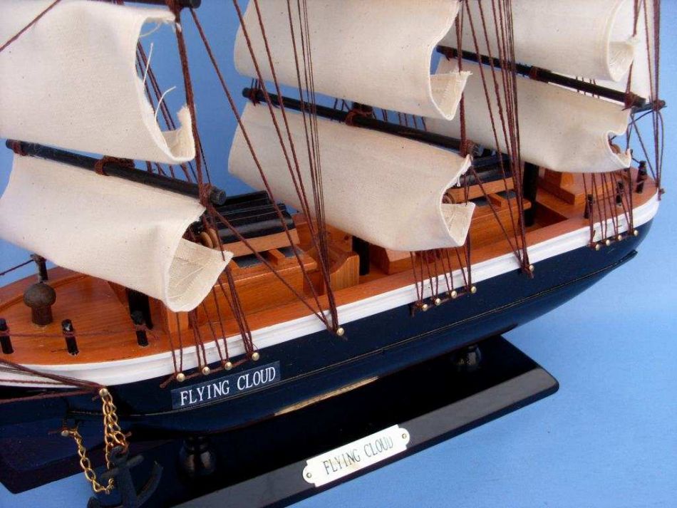 Wooden Flying Cloud Tall Model Clipper Ship 24"