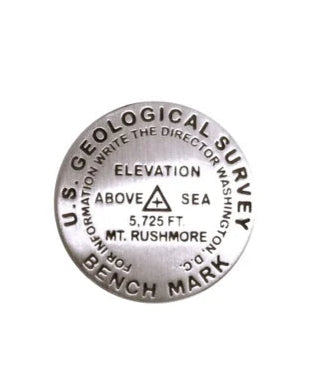 Mt. Rushmore benchmark lapel pin