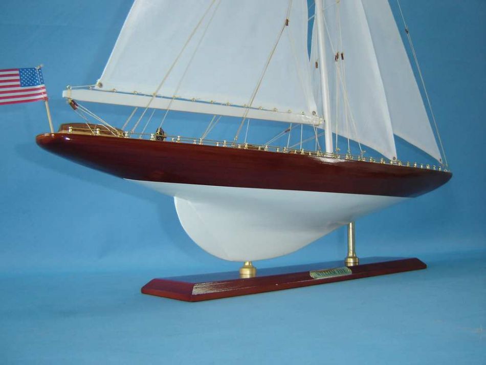 Wooden William Fife Limited Model Sailboat Decoration 35"