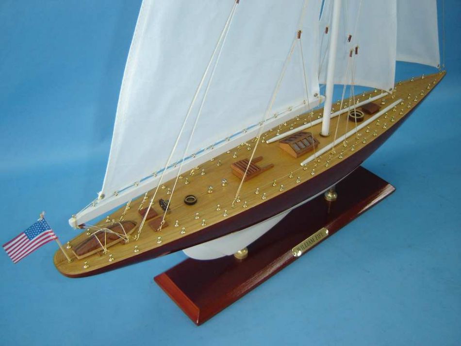 Wooden William Fife Limited Model Sailboat Decoration 35"