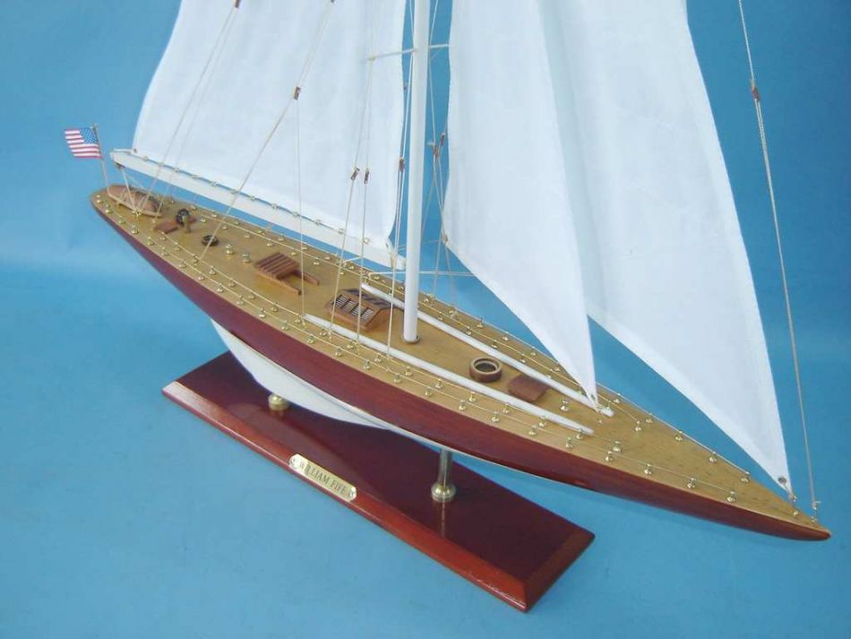 Wooden William Fife Limited Model Sailboat Decoration 35"