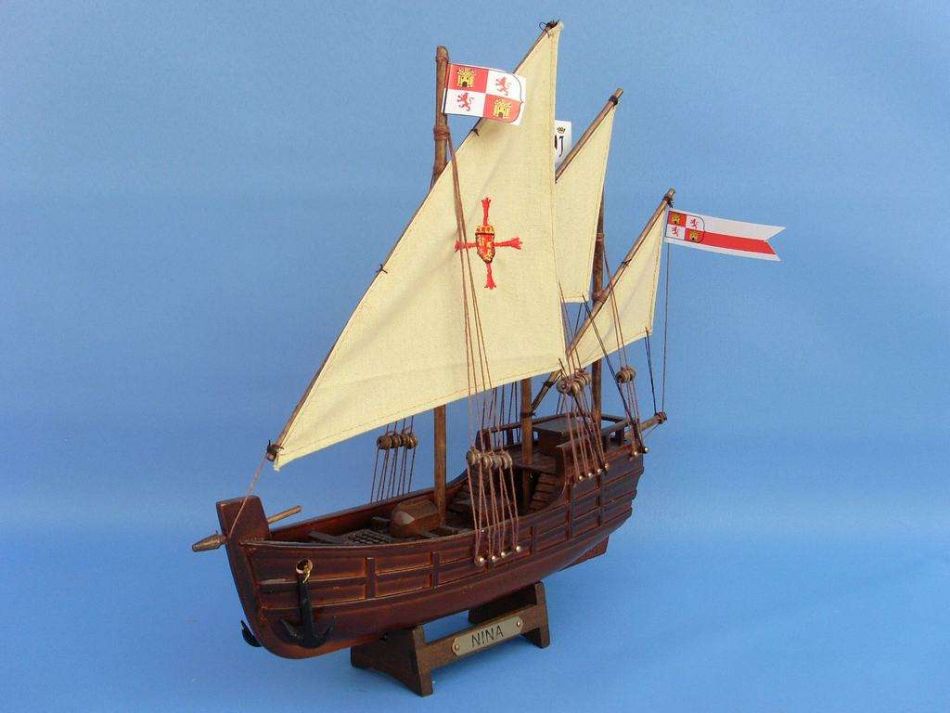 Wooden Nina Model Ship 12"