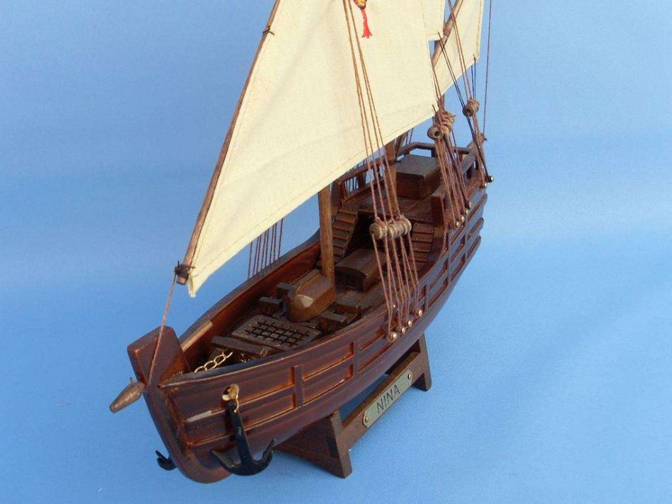 Wooden Nina Model Ship 12"