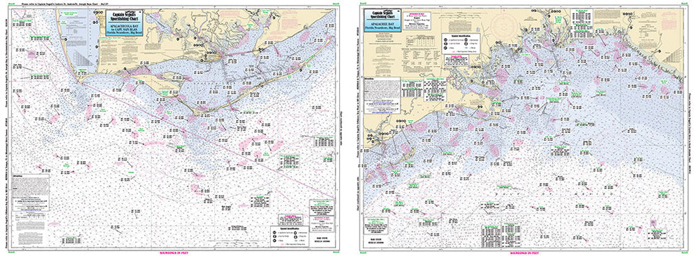 Florida Panhandle Sportfishing Nautical Chart Package- HUGE SAVINGS