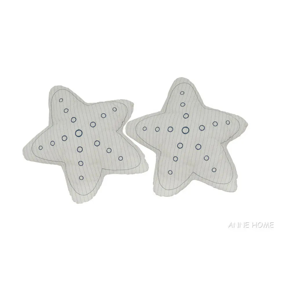 Anne Home - Star Pillow - White Set of 2