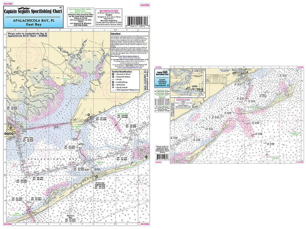 Florida Panhandle Sportfishing Nautical Chart Package- HUGE SAVINGS