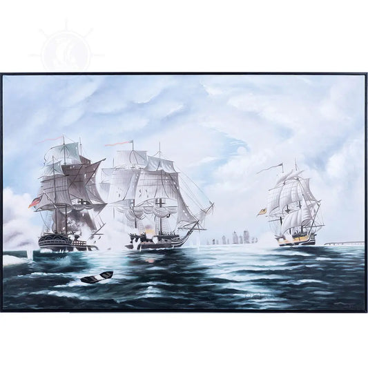 The Battle of Flamborough Head Canvas Painting