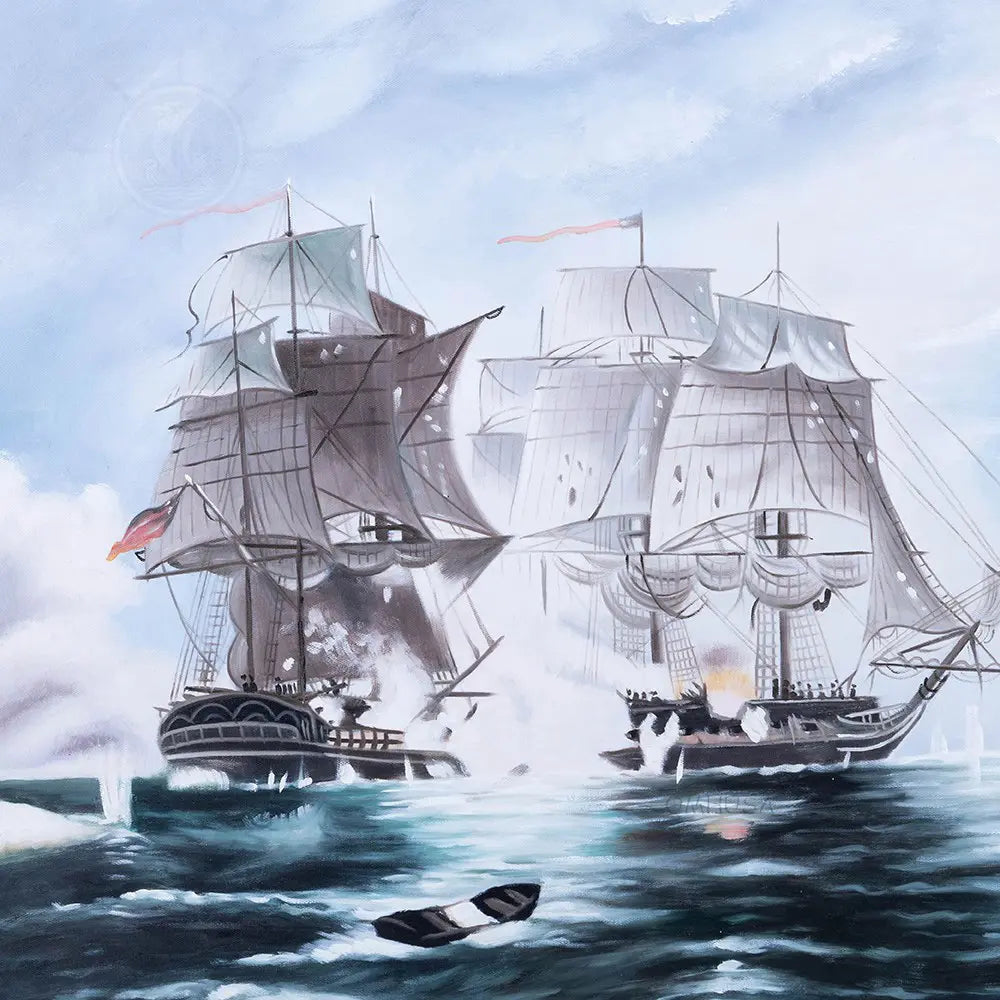 The Battle of Flamborough Head Canvas Painting
