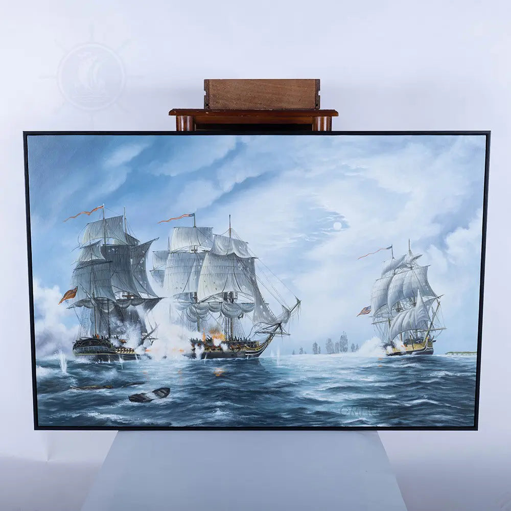 The Battle of Flamborough Head Canvas Painting
