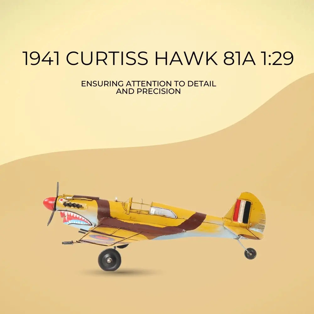 1941 Curtiss Hawk 81A 1:29 Model Plane