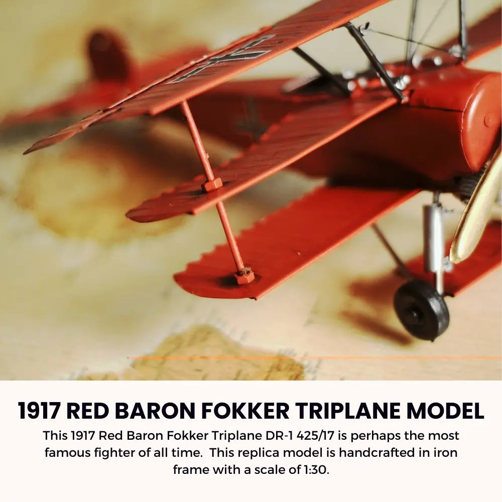 1917 Red Baron Fokker Triplane Model