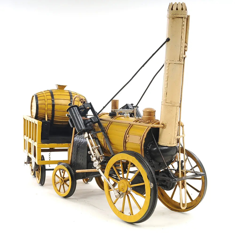 1829 Yellow Stephenson Rocket Steam Locomotive