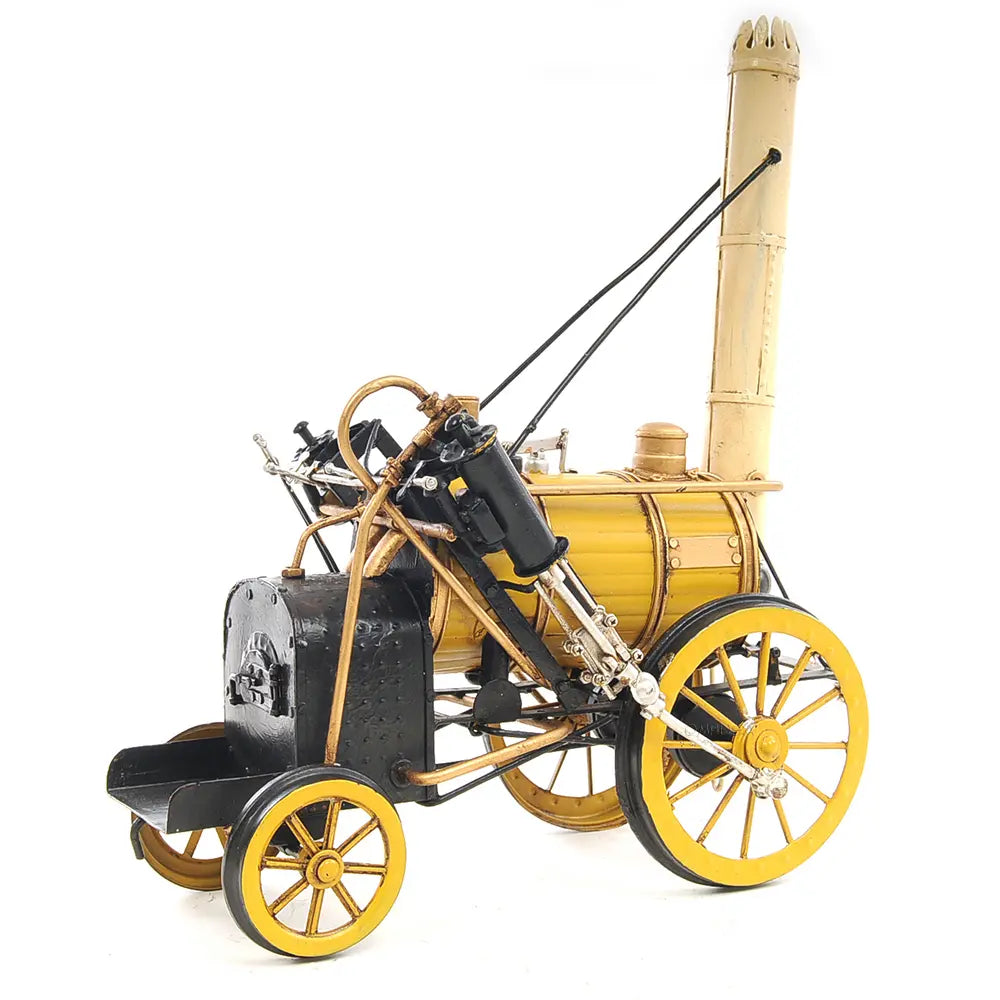 1829 Yellow Stephenson Rocket Steam Locomotive