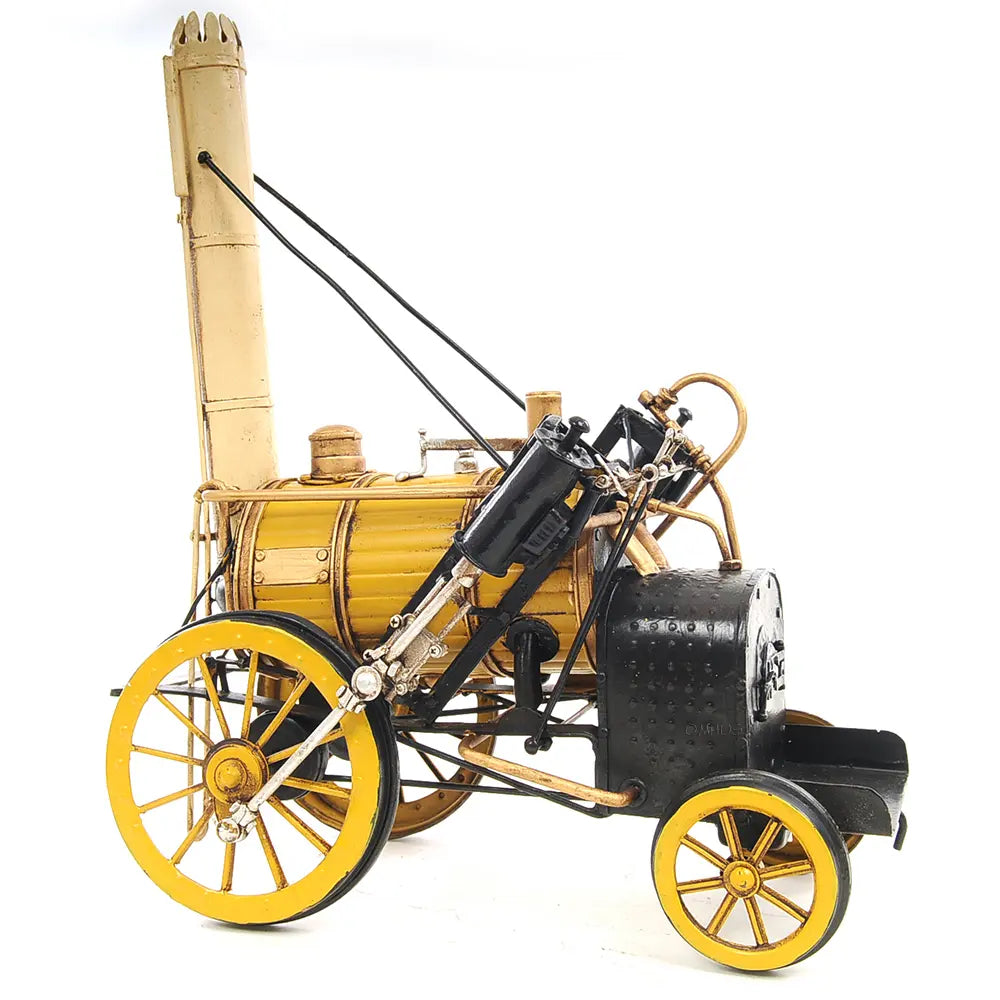 1829 Yellow Stephenson Rocket Steam Locomotive
