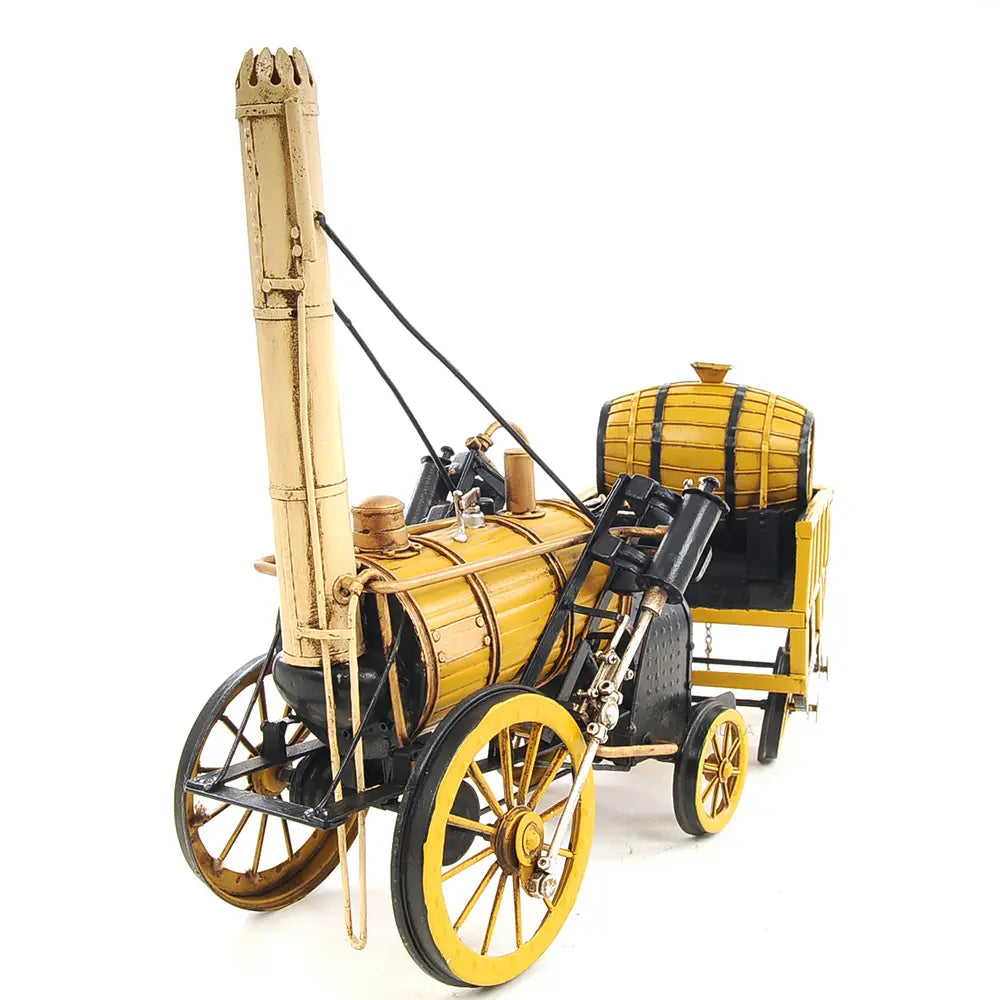 1829 Yellow Stephenson Rocket Steam Locomotive