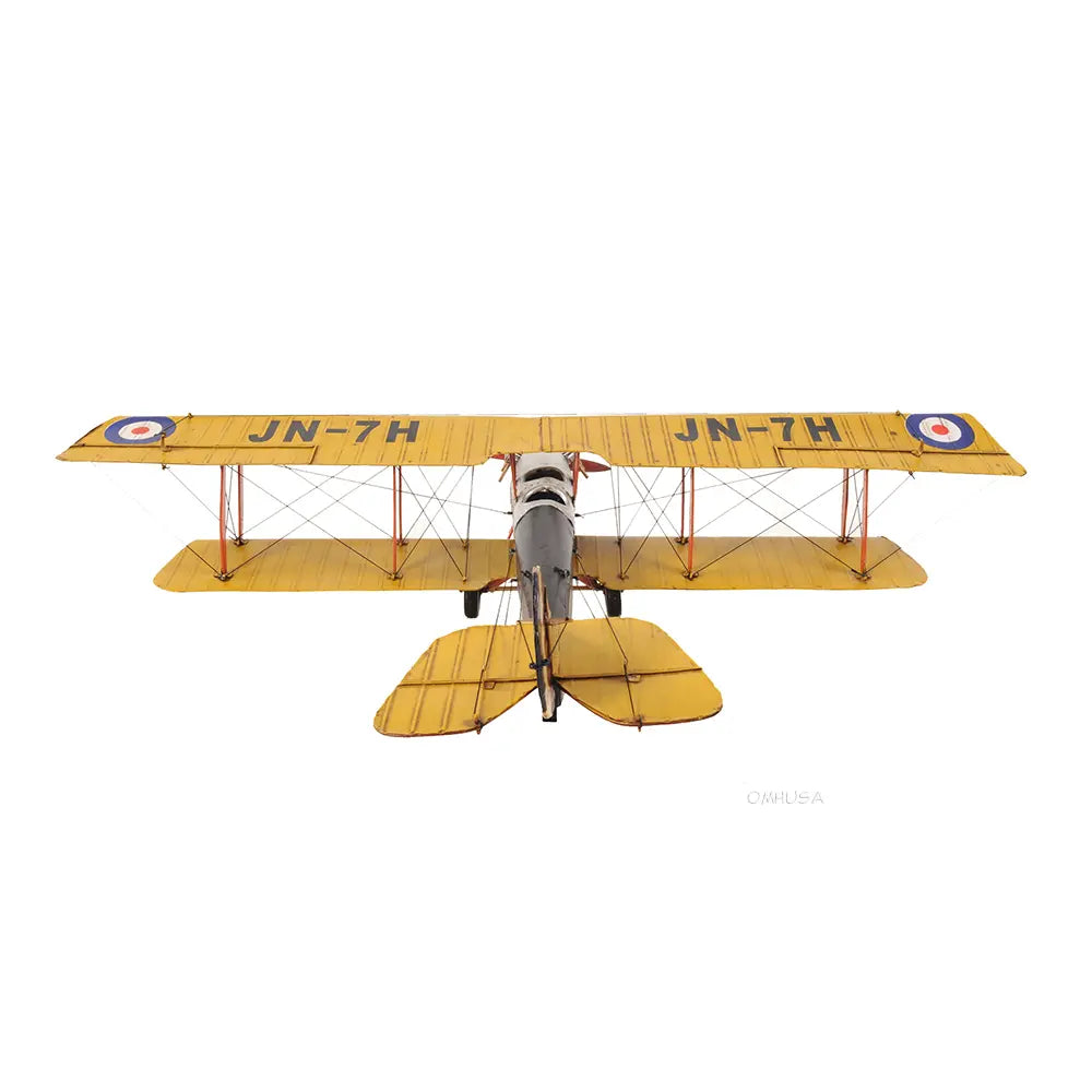 Yellow Curtis Jenny Plane 1:18 Model Plane