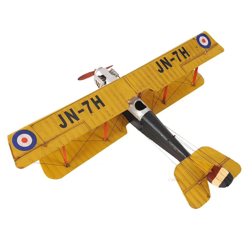 Yellow Curtis Jenny Plane 1:18 Model Plane