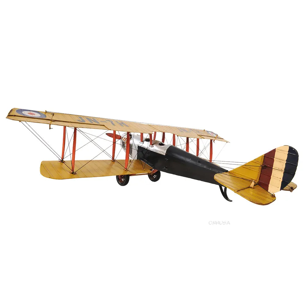 Yellow Curtis Jenny Plane 1:18 Model Plane