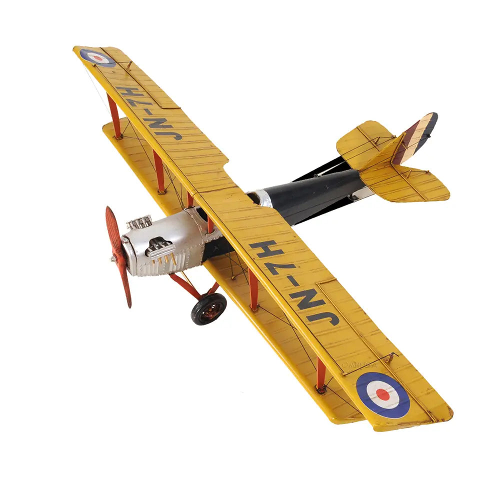 Yellow Curtis Jenny Plane 1:18 Model Plane