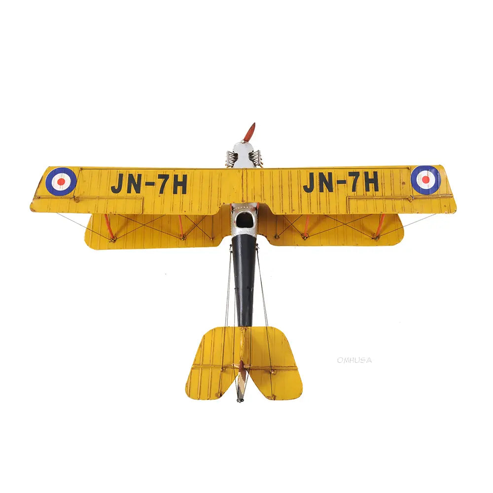 Yellow Curtis Jenny Plane 1:18 Model Plane