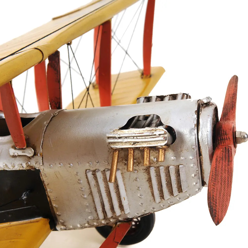 Yellow Curtis Jenny Plane 1:18 Model Plane