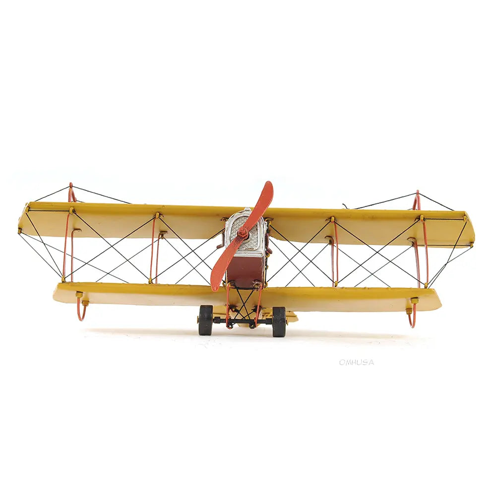 1918 Yellow Curtiss JN-4 1:24 Model Plane