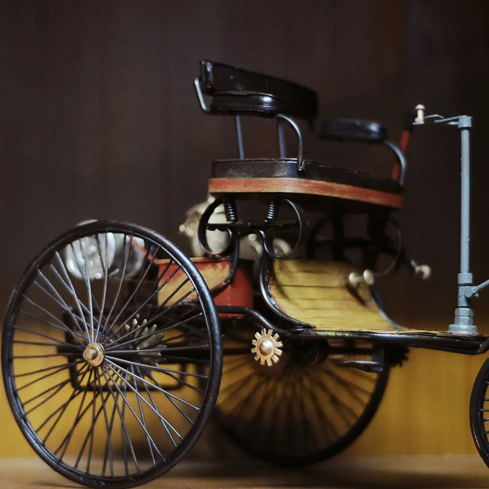 1886 Yellow & Black Mercedes Benz Car Model