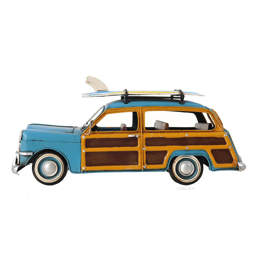 1949 Ford Wagon Car W/Two Surfboards Model