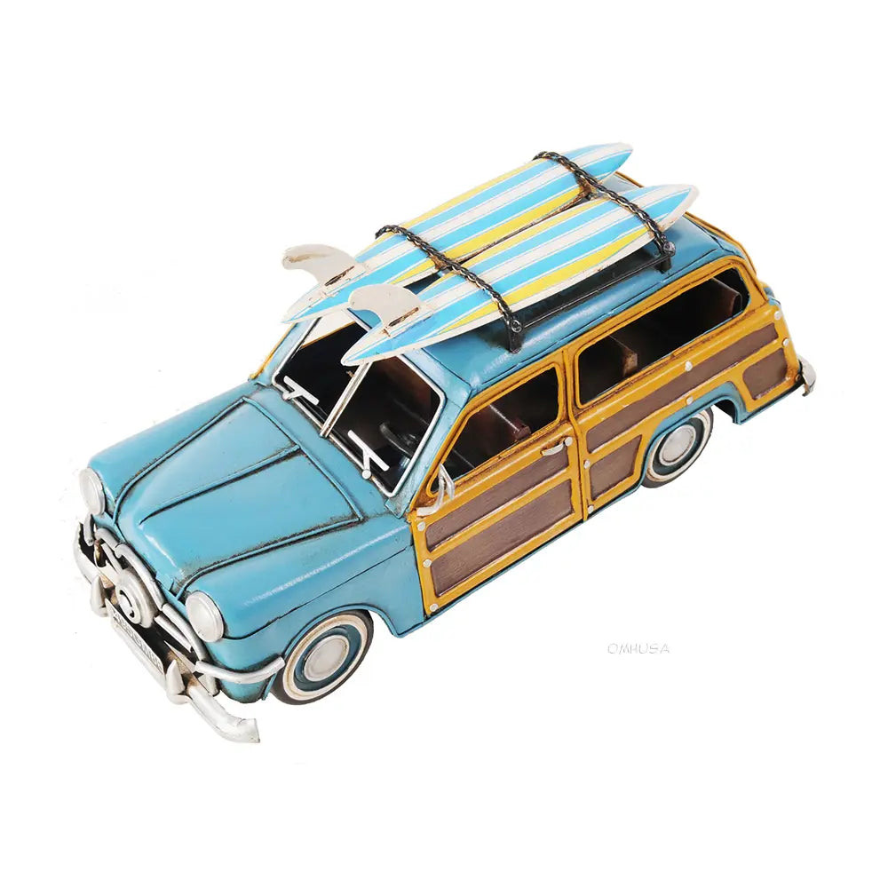 1949 Ford Wagon Car W/Two Surfboards Model