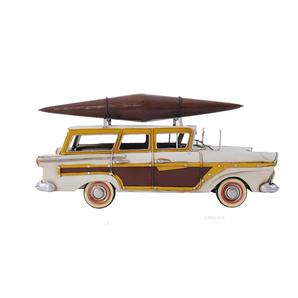 Fords Woody-Look Country Squire W/ Kayak Model