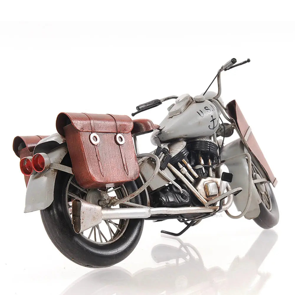 1942 Indian Model 741 Grey Motorcycle 1:7