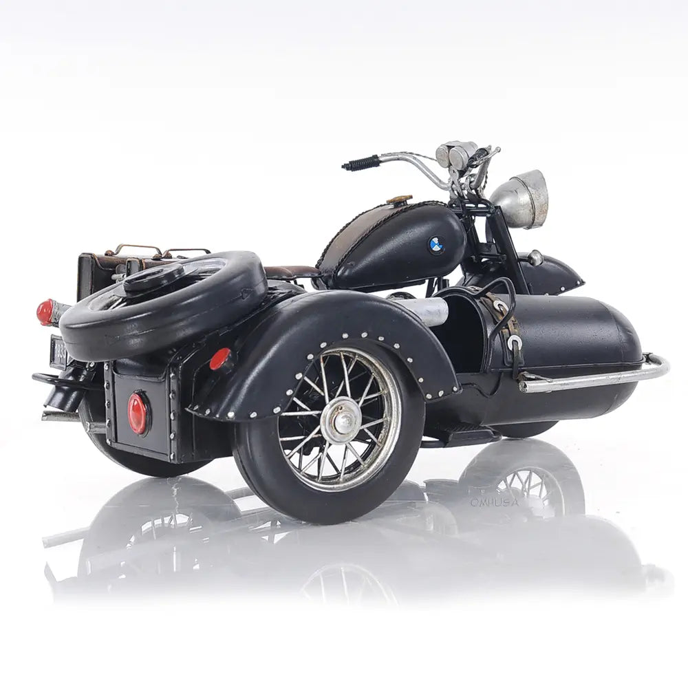 Black Vintage Motorcycle Model