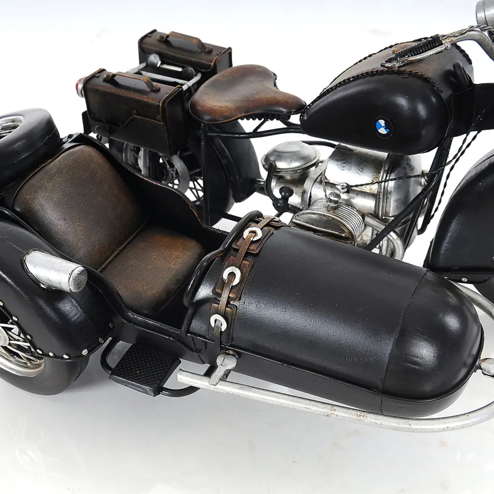 Black Vintage Motorcycle Model