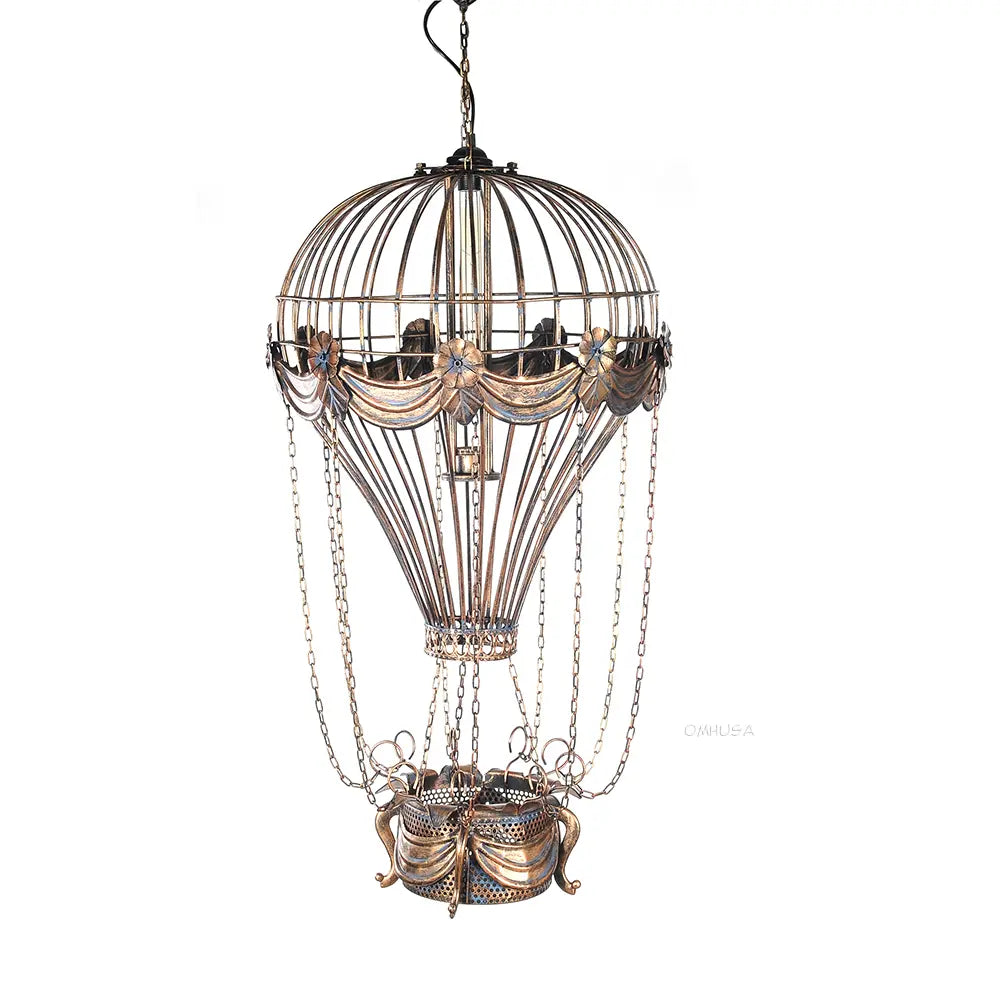 Vintage Hot Air Balloon Pendant