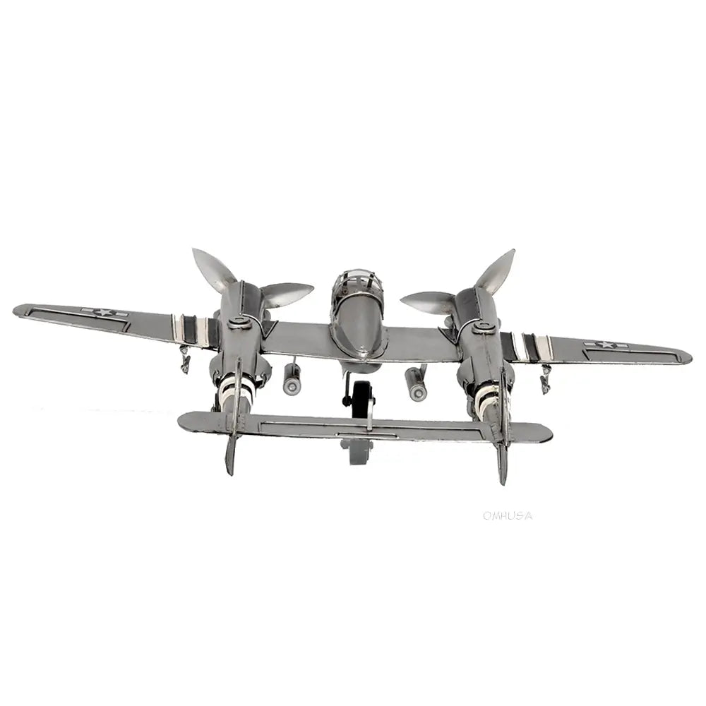 1940s U.S. Twin-Engine Fighter Model Plane