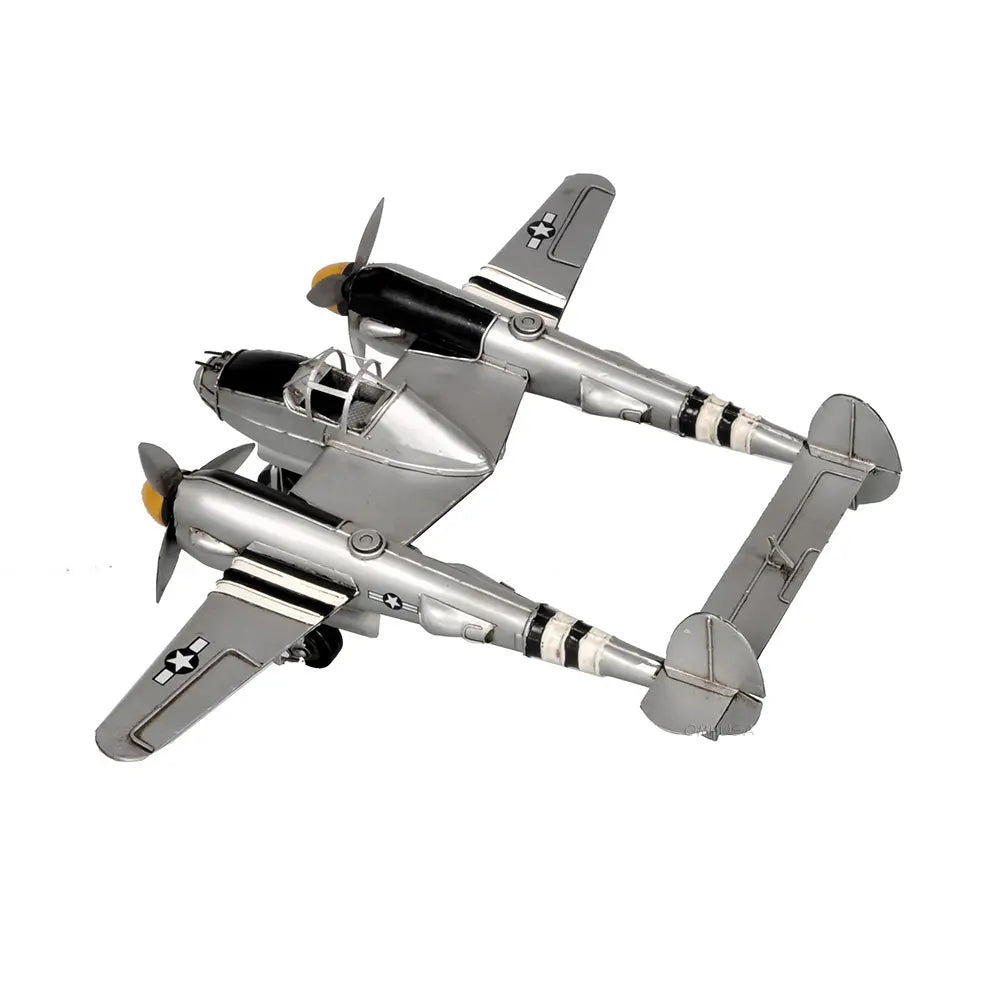 1940s U.S. Twin-Engine Fighter Model Plane