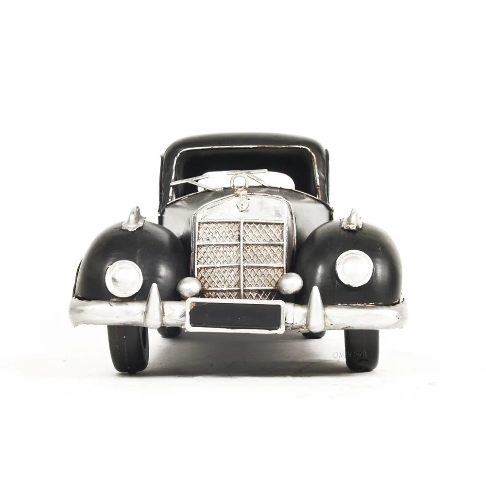 1937 Plymouth P4 Deluxe Black Metal Model Car