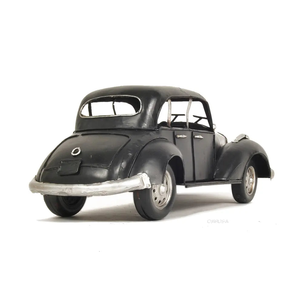 1937 Plymouth P4 Deluxe Black Metal Model Car